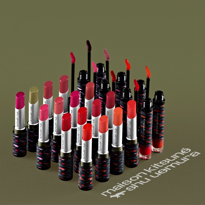 Shu Uemura Maison Kitsune lipsticks