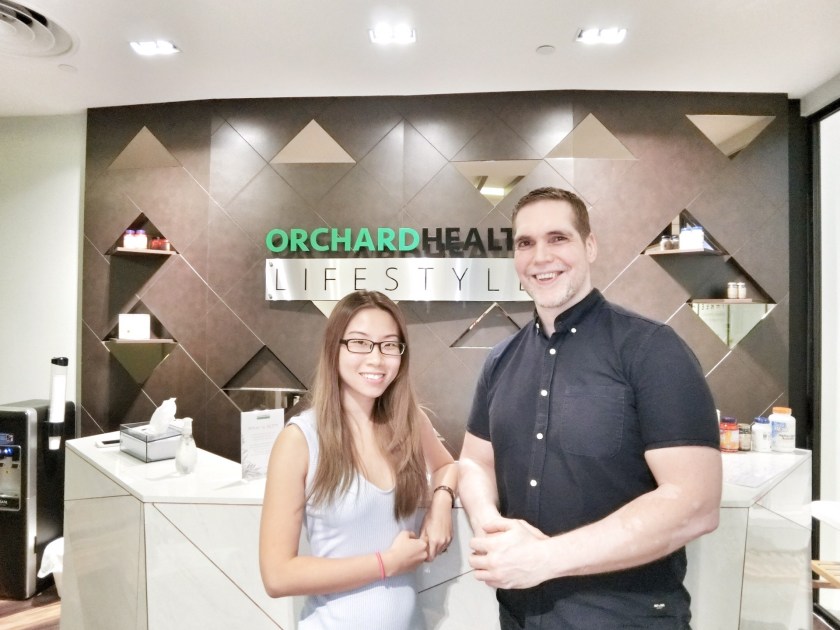 Osteopath Martin John and director Adela Yeo of the Orchard Health Clinic